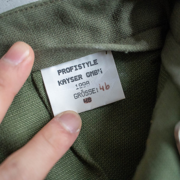 2000s German police green cargo pants -thick fabric- -2