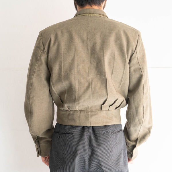 1970s Belgium military wool short battle dress jacket -without epaulette- ‘dead stock’