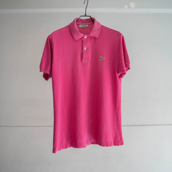 1970-80s LACOSTE rose pink polo shirt 'made in France'
