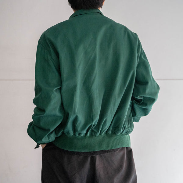 1980s Italy deep green work blouson with patch 'dead stock'