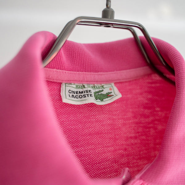 1970-80s LACOSTE rose pink polo shirt 'made in France'