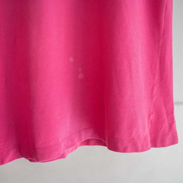 1970-80s LACOSTE rose pink polo shirt 'made in France'