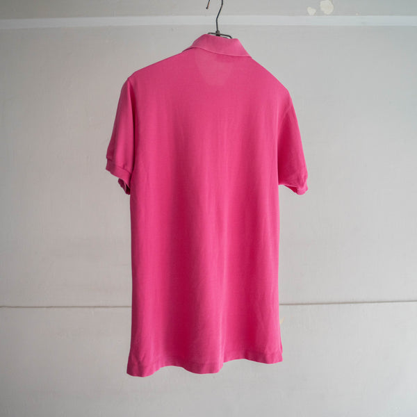 1970-80s LACOSTE rose pink polo shirt 'made in France'