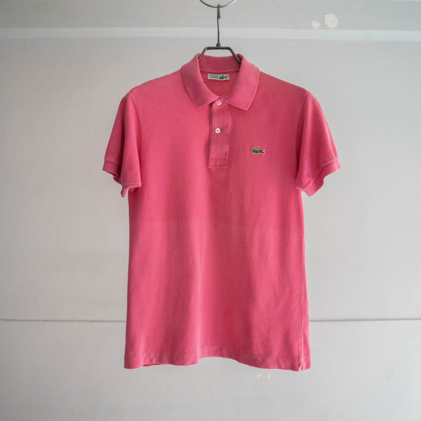 1970-80s LACOSTE pink polo shirt 'made in France'