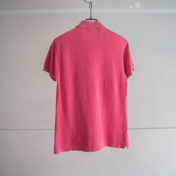 1970-80s LACOSTE pink polo shirt 'made in France'