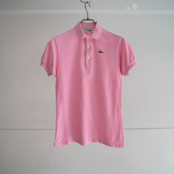 1970-80s LACOSTE light pink polo shirt 'made in France'