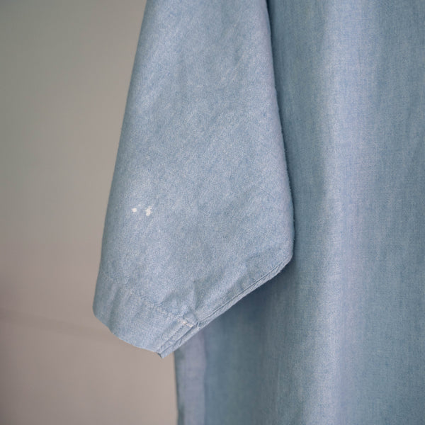 1990s light blue tyrolean s/s shirt -remake-