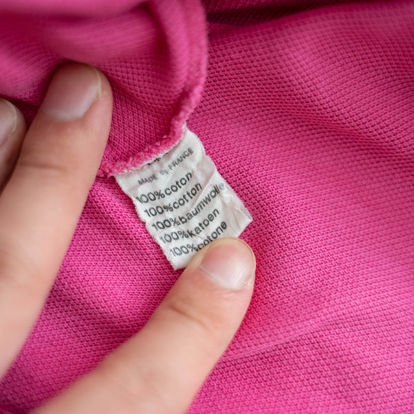 1970-80s LACOSTE rose pink polo shirt 'made in France'