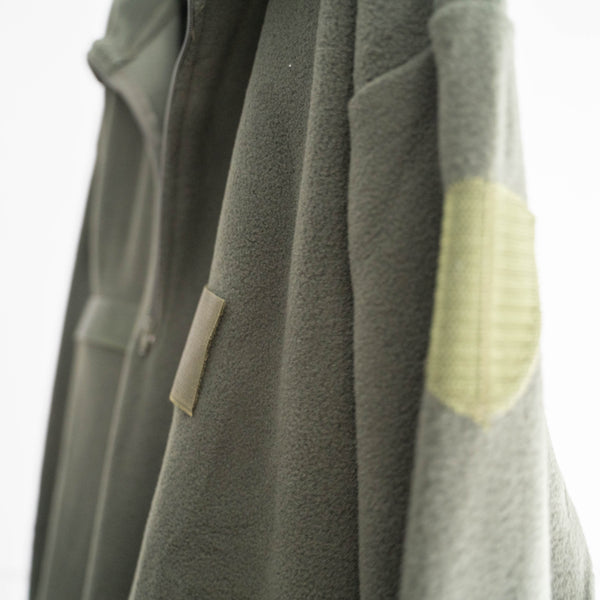 around 1980-00s Italian military olive color half zip high neck fleece 'dead stock'