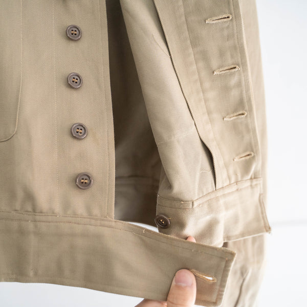 1950s italian military twill short jacket "button type"”dead stock"