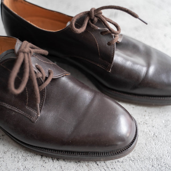 1990s Italian military brown leather shoes -3 hole- 'dead stock'