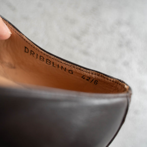 1990s Italian military brown leather shoes -3 hole- 'dead stock'