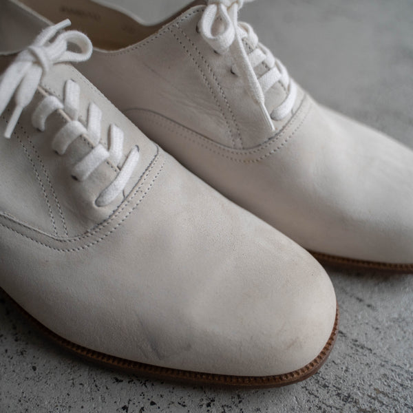 1990s Italian military white suede leather shoes 'dead stock'