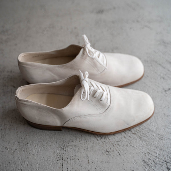 1990s Italian military white suede leather shoes 'dead stock'