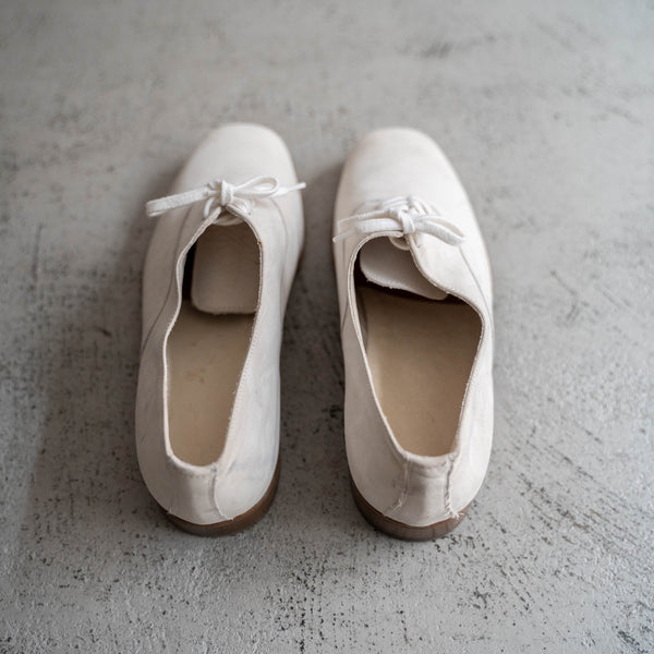 1990s Italian military white suede leather shoes 'dead stock'