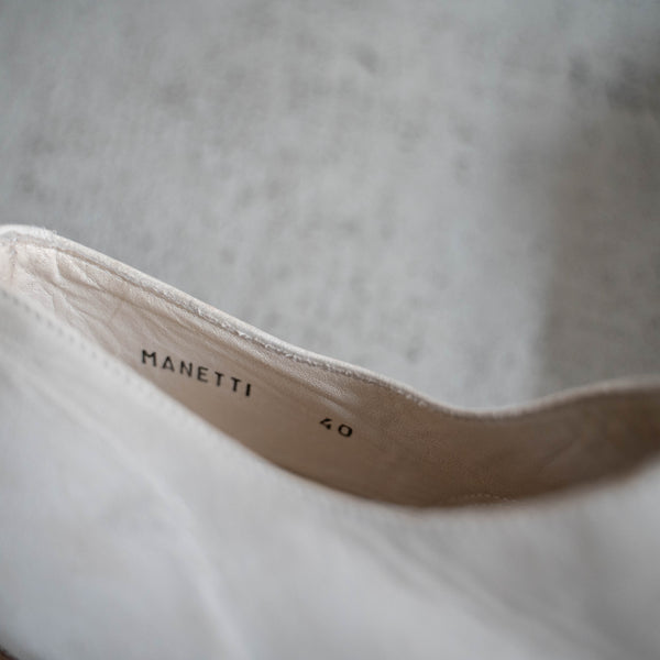 1990s Italian military white suede leather shoes 'dead stock'