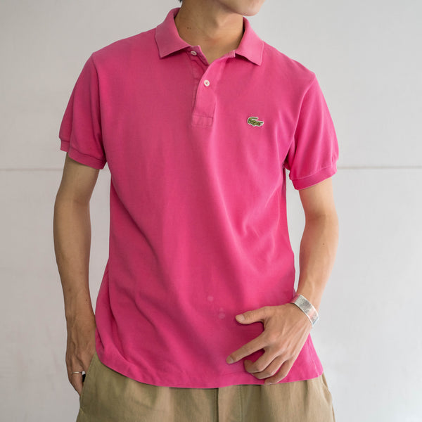 1970-80s LACOSTE rose pink polo shirt 'made in France'