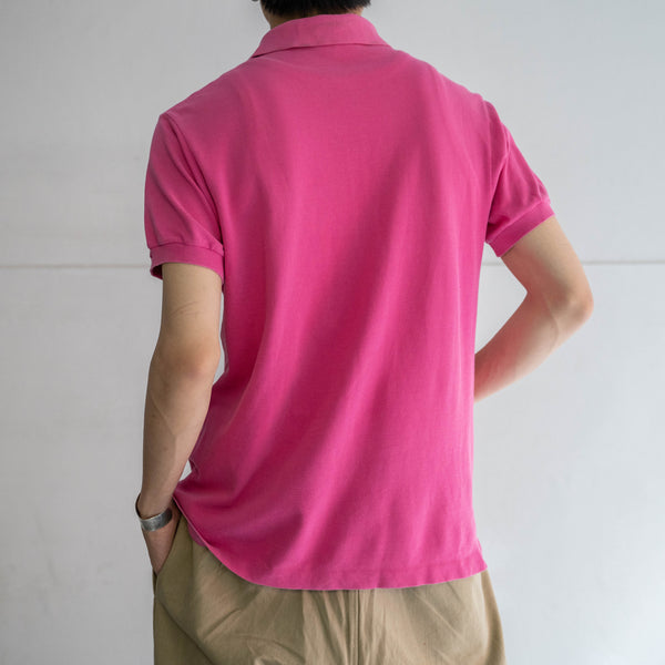 1970-80s LACOSTE rose pink polo shirt 'made in France'