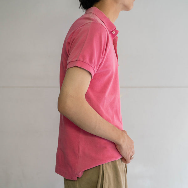1970-80s LACOSTE pink polo shirt 'made in France'