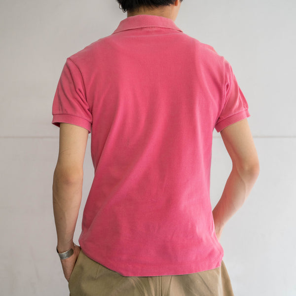 1970-80s LACOSTE pink polo shirt 'made in France'