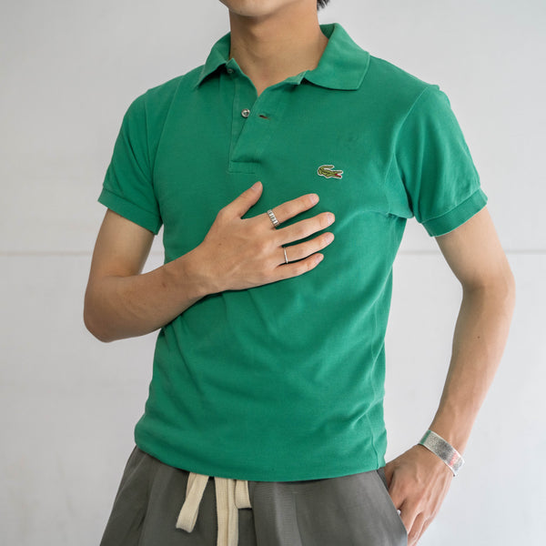 1970-80s LACOSTE green polo shirt 'made in France'