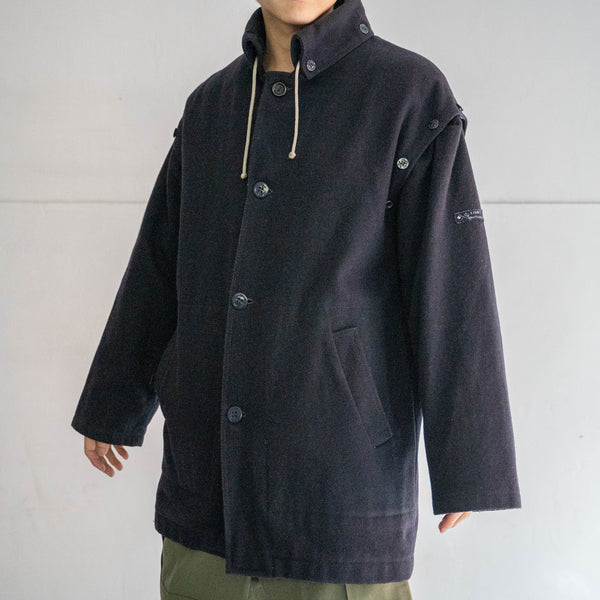 around 1980s Europe marine-look wool jacket -detachable arms-