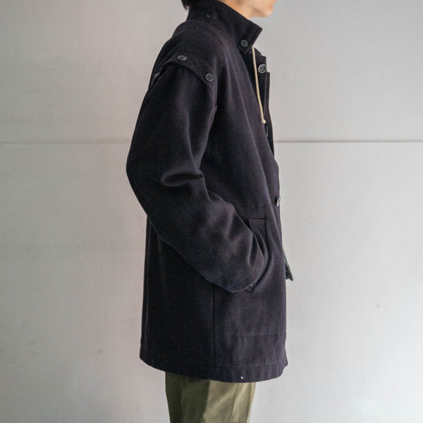 around 1980s Europe marine-look wool jacket -detachable arms-