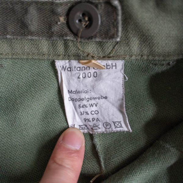 2000s German police green cargo pants -thick fabric- -1