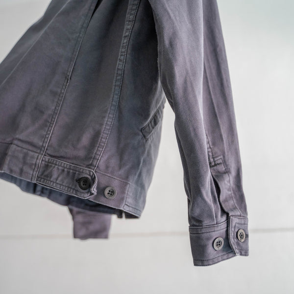 1990-00s Germany navy color cotton work jacket -FC BAYERN MUNCHEN sponsor-