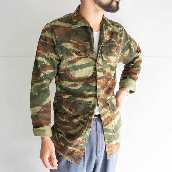 1960-70s French military lizard camo shirt jacket -civilian type-