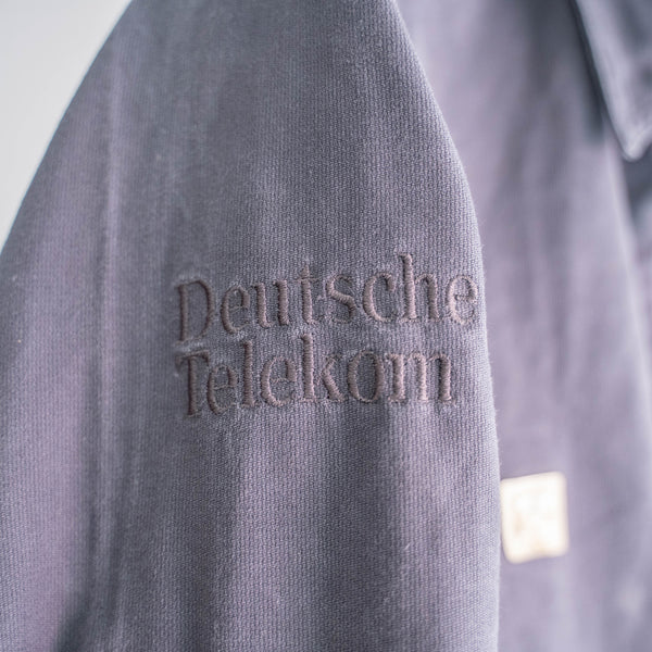 1990-00s Germany navy color cotton work jacket -FC BAYERN MUNCHEN sponsor-