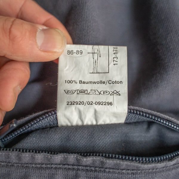 1990-00s Germany navy color cotton work jacket -FC BAYERN MUNCHEN sponsor-