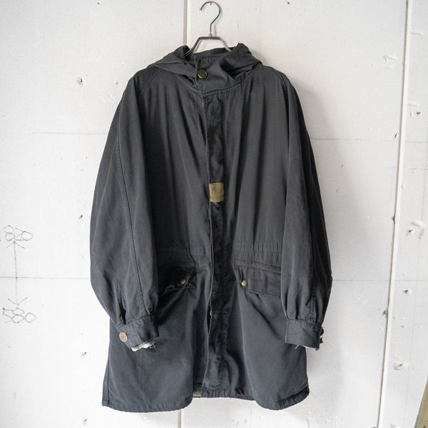 1960-70s French military M64 parka 'black dyed' -with liner-