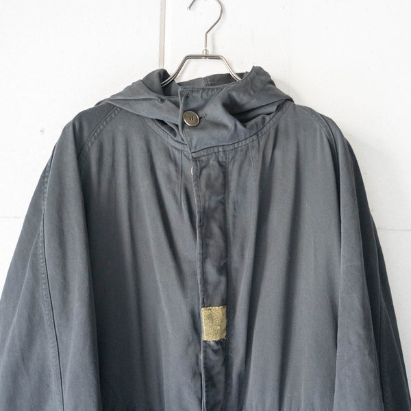 1960-70s French military M64 parka 'black dyed' -with liner-