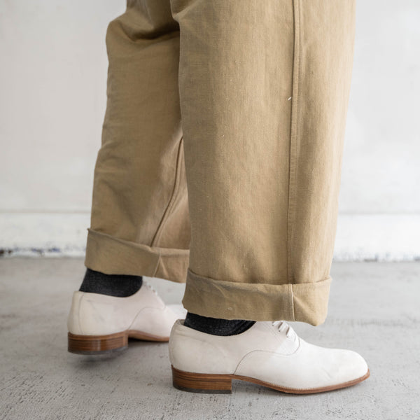 1990s Italian military white suede leather shoes 'dead stock'