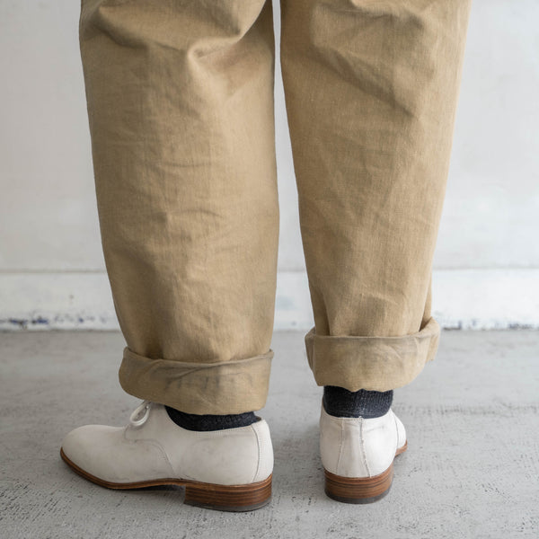 1990s Italian military white suede leather shoes 'dead stock'