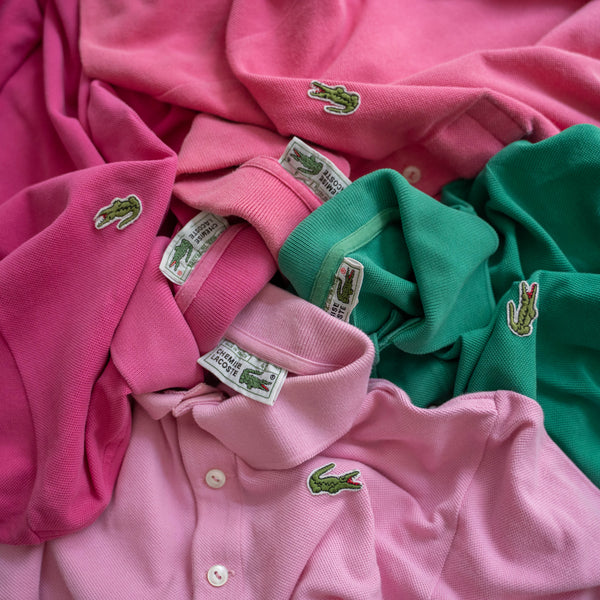 1970-80s LACOSTE rose pink polo shirt 'made in France'