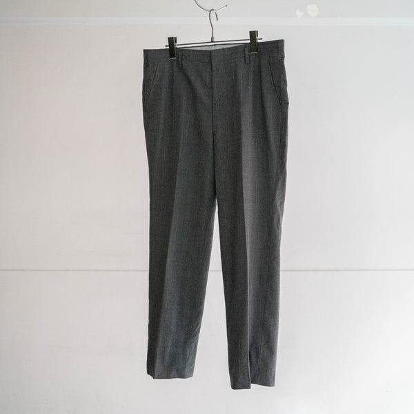 1990s Japan vintage gray based multi-stripe set up