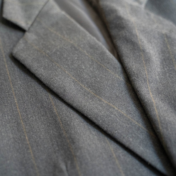 1990s Japan vintage gray striped set up