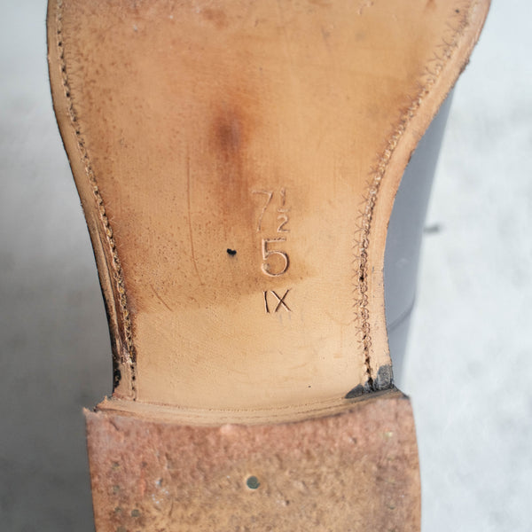 1990s 'Sanders' black color leather shoes -Made in England- 'mint condition'