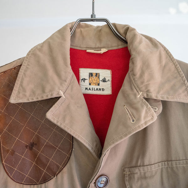 1950-60s USA beige hunting jacket 'MASLAND'