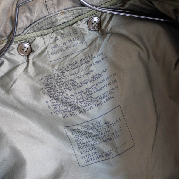 1950s USA M51 field parka with liner -short length remake-