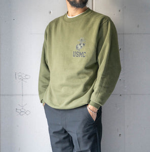 1990s U.S.M.C khaki color sweat shirt 'dead stock'