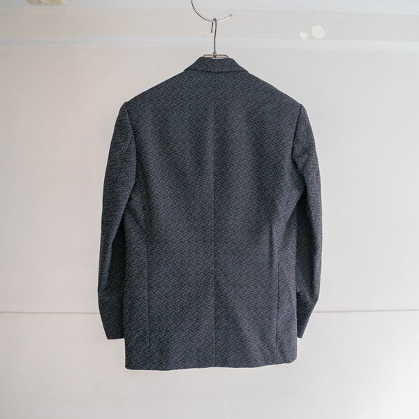 1970s Japan vintage blue based weavy set up -great fabric-