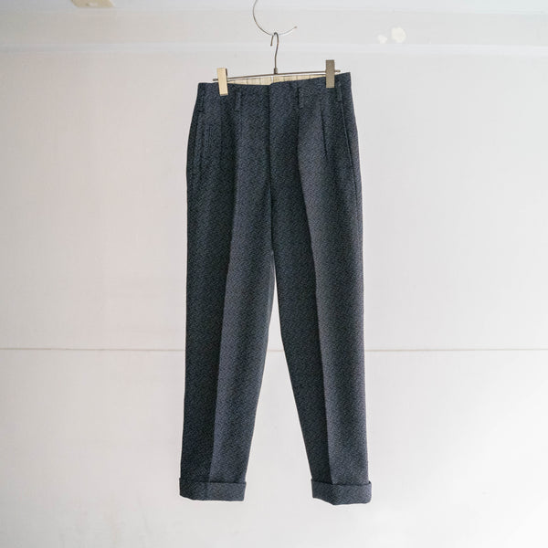 1970s Japan vintage blue based weavy set up -great fabric-