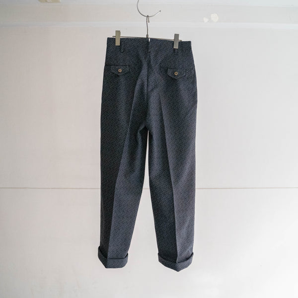 1970s Japan vintage blue based weavy set up -great fabric-