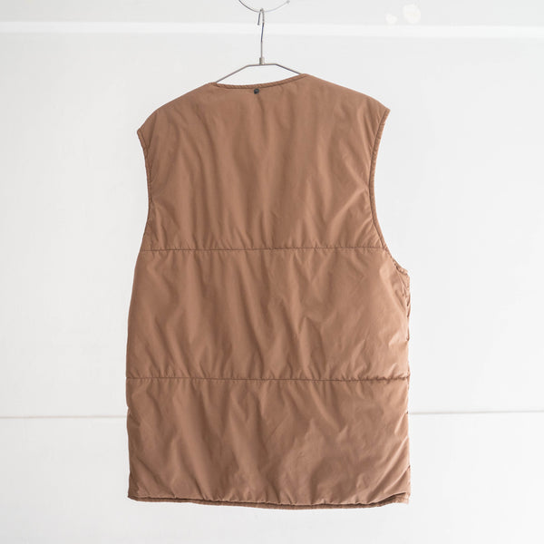2000s Italian military light brown down vest -with camo design- 'dead stock'