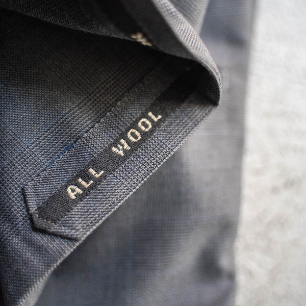 1970s Japan vintage gray checked set up