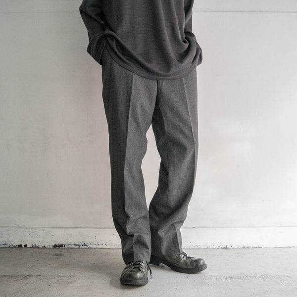 1990s Japan vintage gray based multi-stripe set up