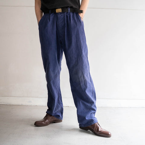 around 1960s France cotton twill work pants 'government supply'